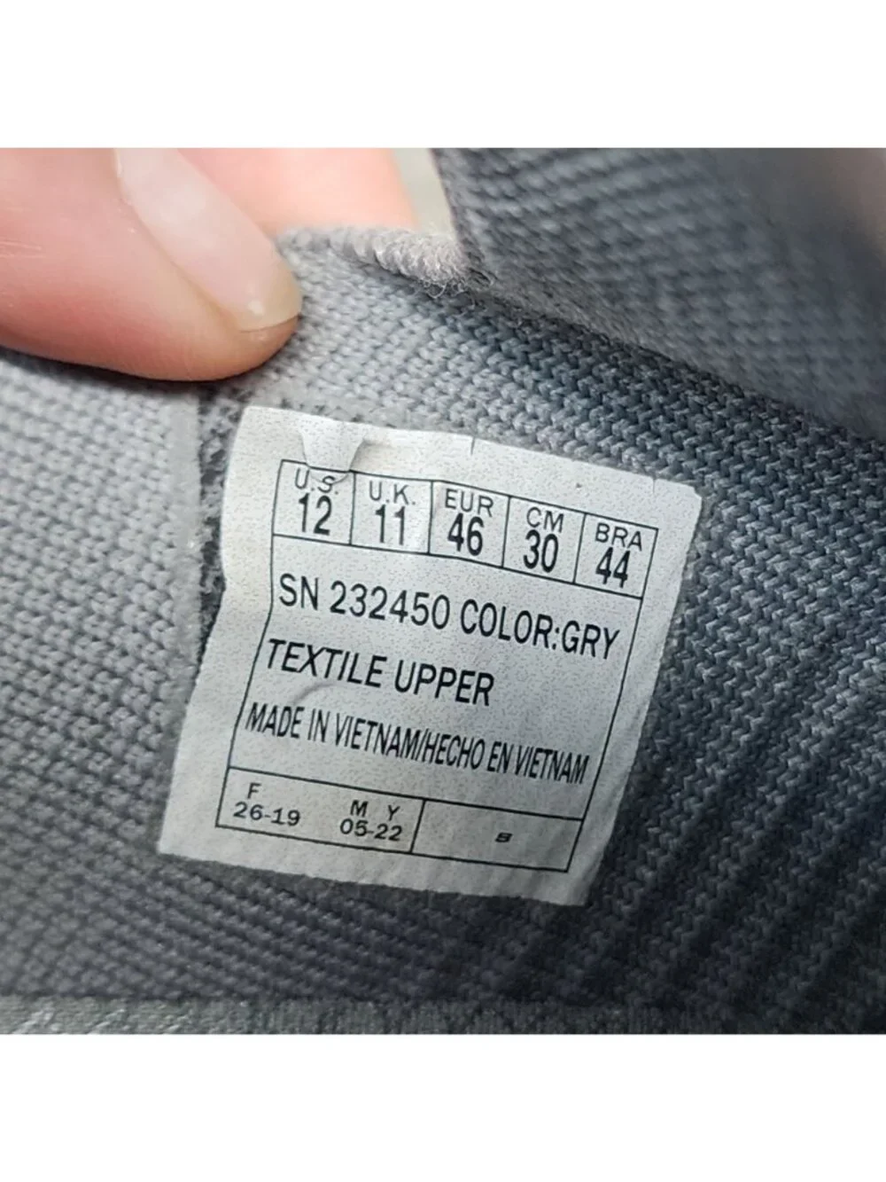 Skechers Shoes Mens Size 12 Gray Slip Ins Hands Free Slip On Sneakers *Read*